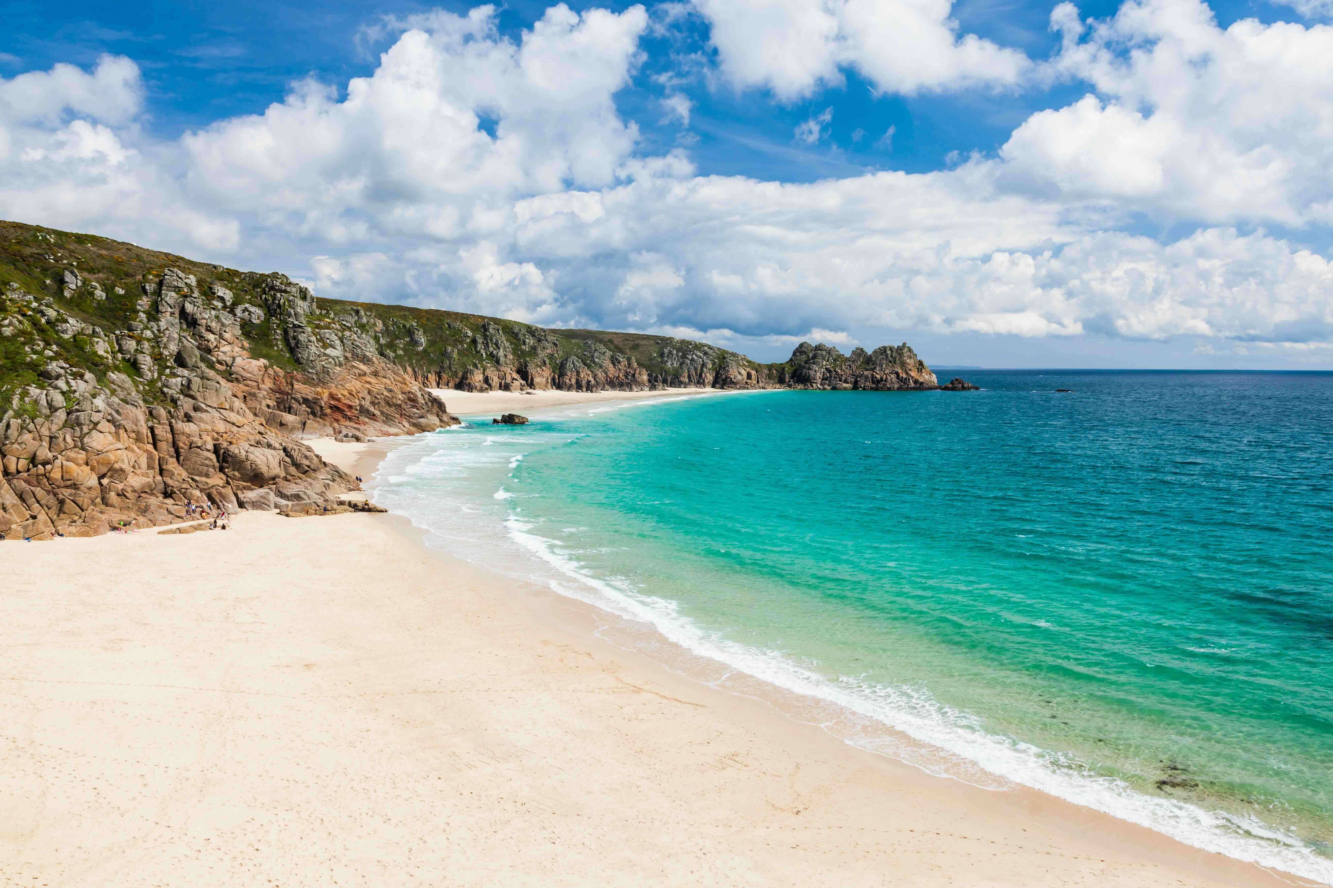 Porthcurno beach as one of the best beaches in Cornwall